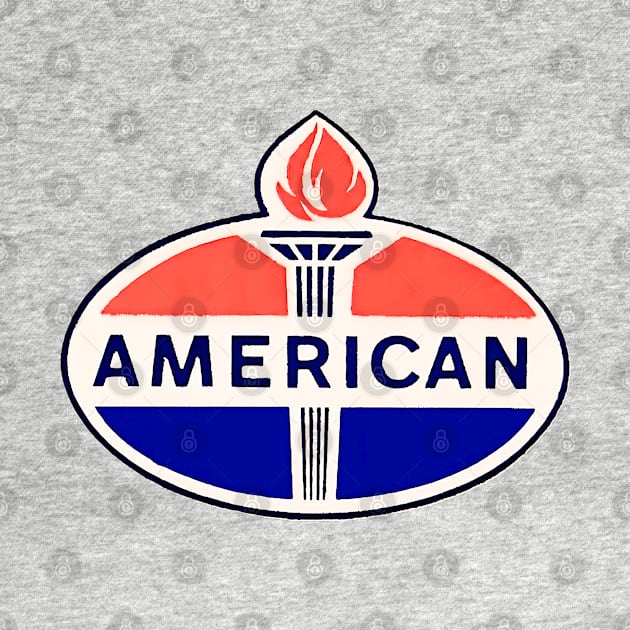 American Oil 1960s Vintage Auto Decal by Desert Owl Designs